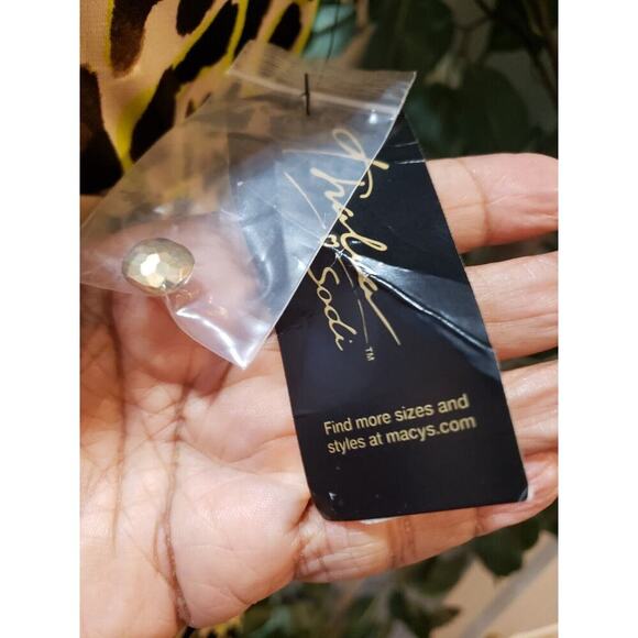 Thalia Sodi Womens Multi Stretch Leopard Print Keyhole Neck Knee Length Dress M - Picture 6 of 14